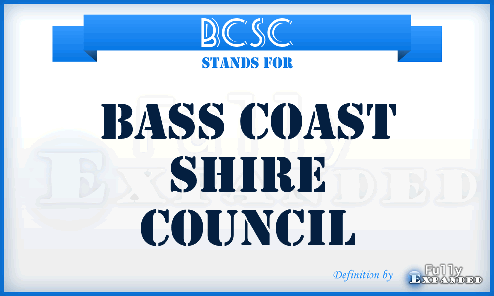 BCSC - Bass Coast Shire Council