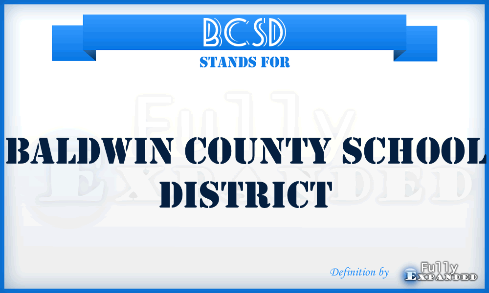 BCSD - Baldwin County School District