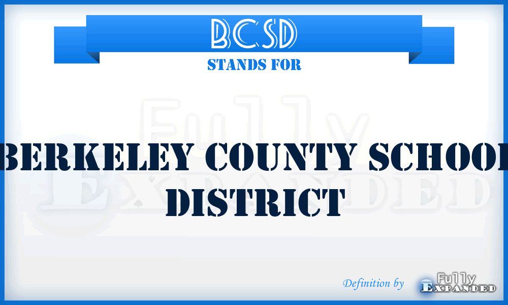 BCSD - Berkeley County School District