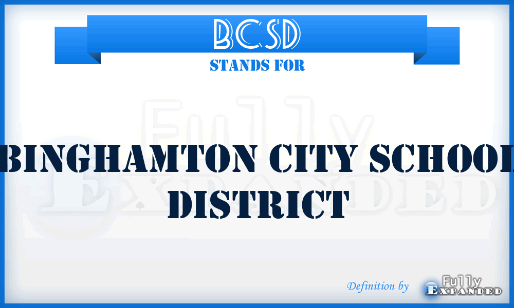BCSD - Binghamton City School District