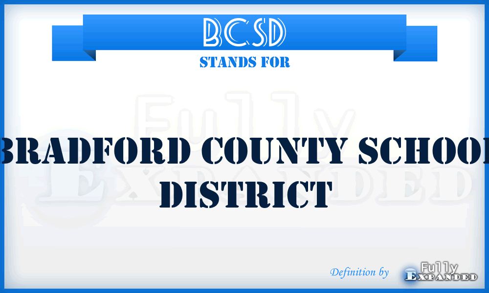BCSD - Bradford County School District