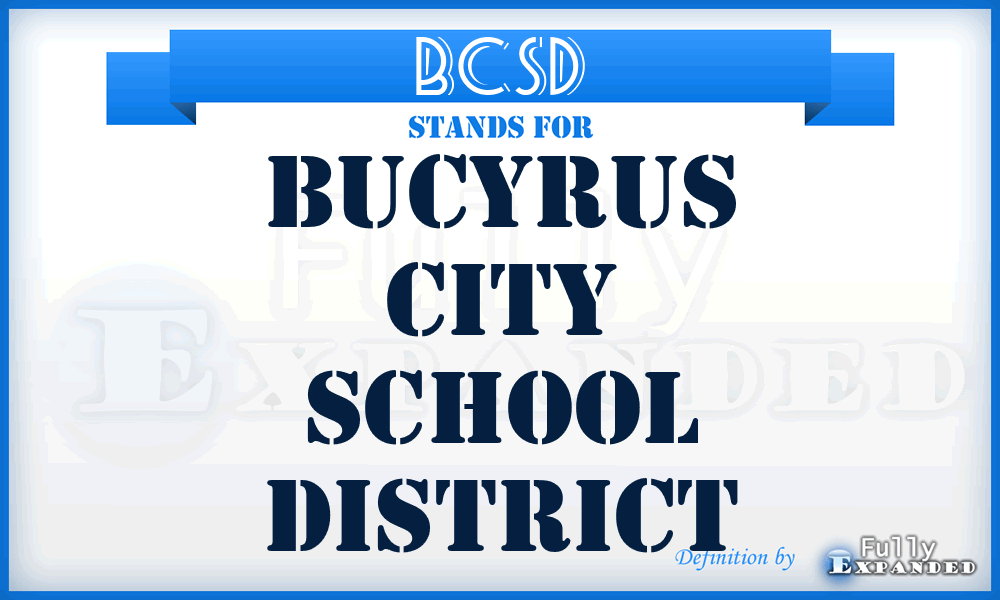 BCSD - Bucyrus City School District