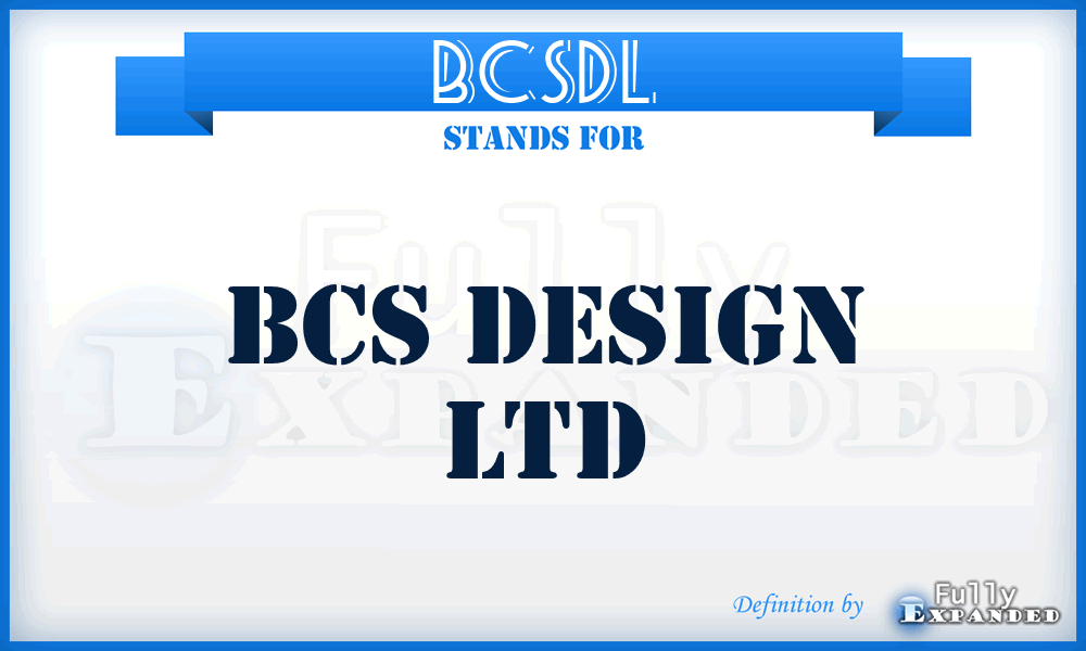 BCSDL - BCS Design Ltd