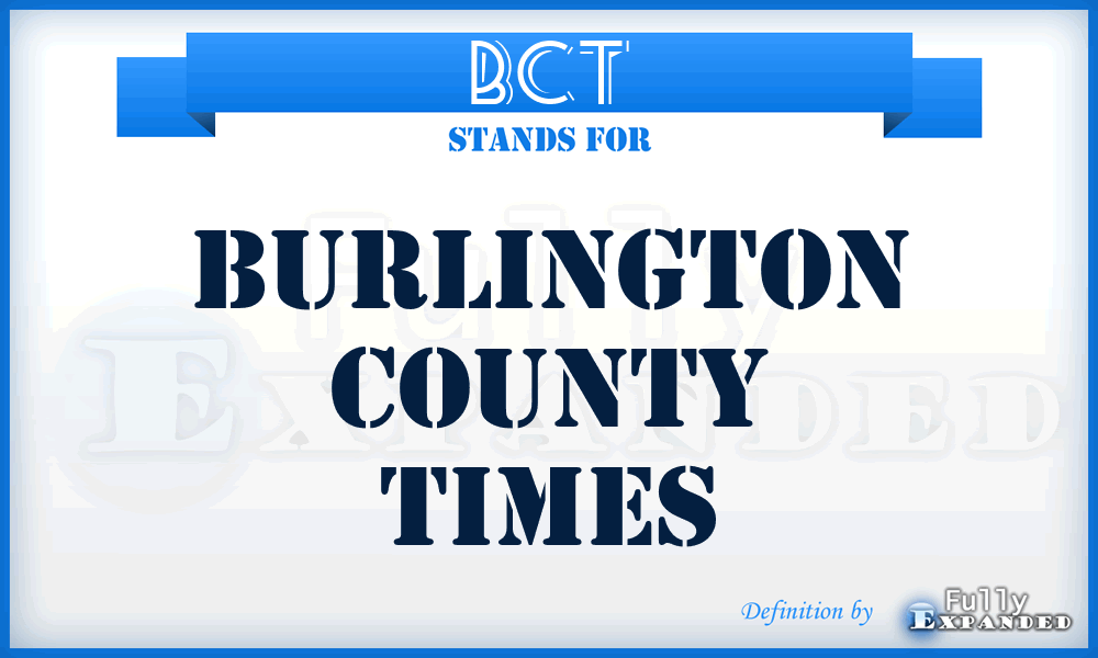 BCT - Burlington County Times