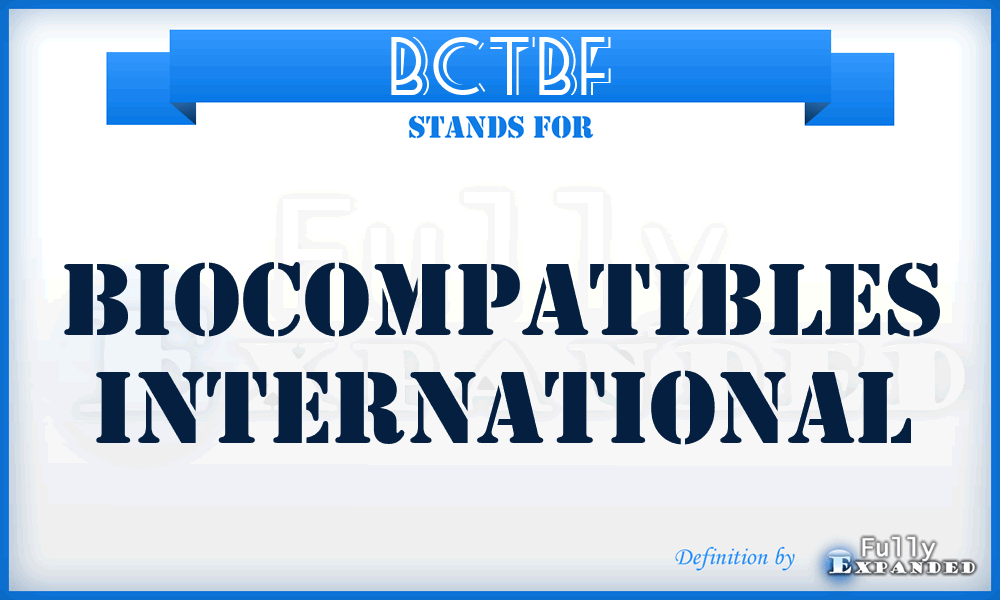 BCTBF - Biocompatibles International