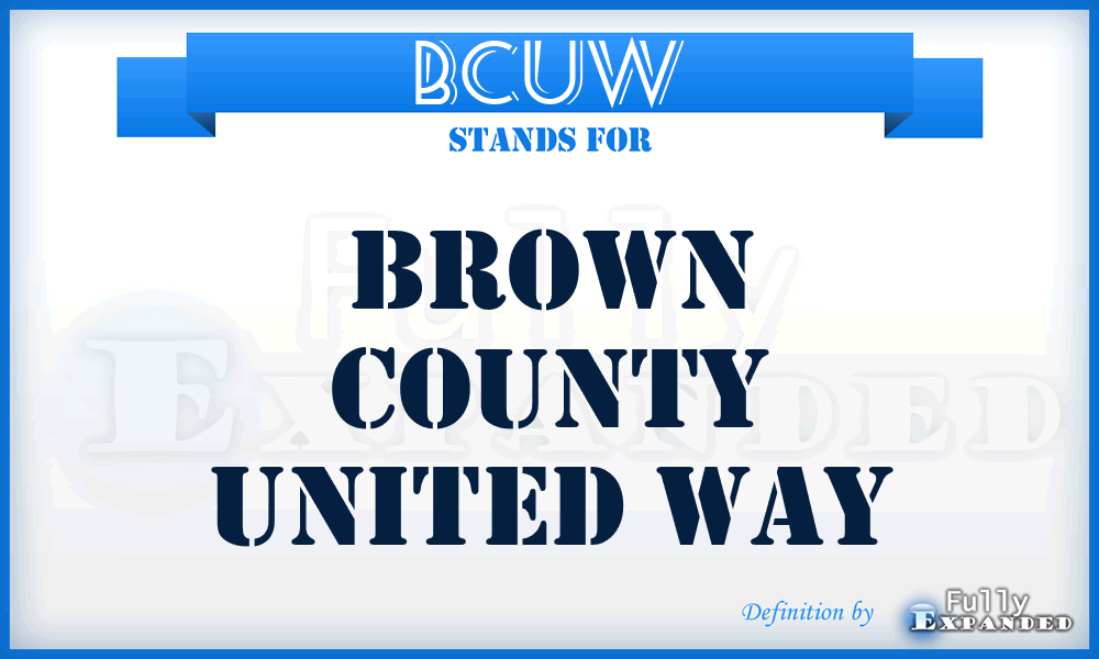 BCUW - Brown County United Way