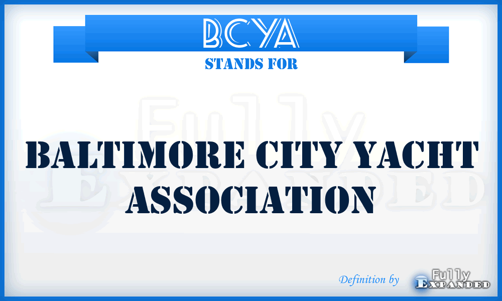 BCYA - Baltimore City Yacht Association