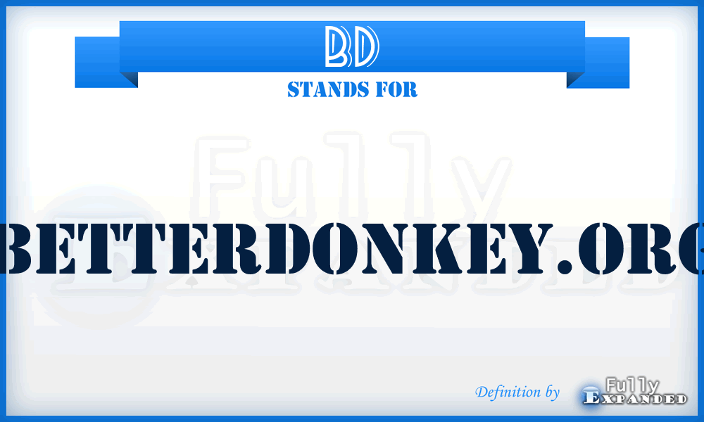 BD - BetterDonkey.org