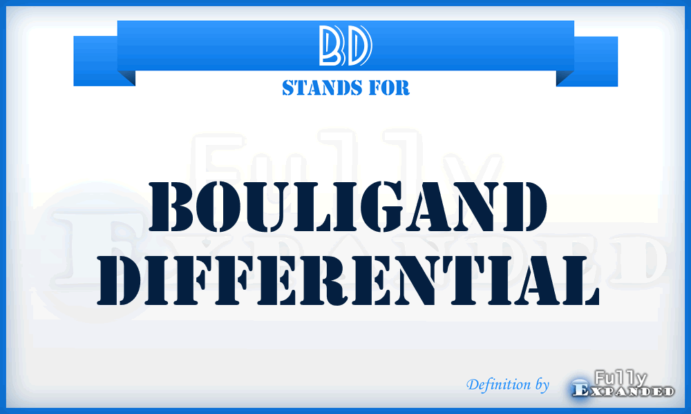 BD - Bouligand Differential