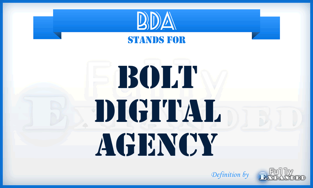 BDA - Bolt Digital Agency