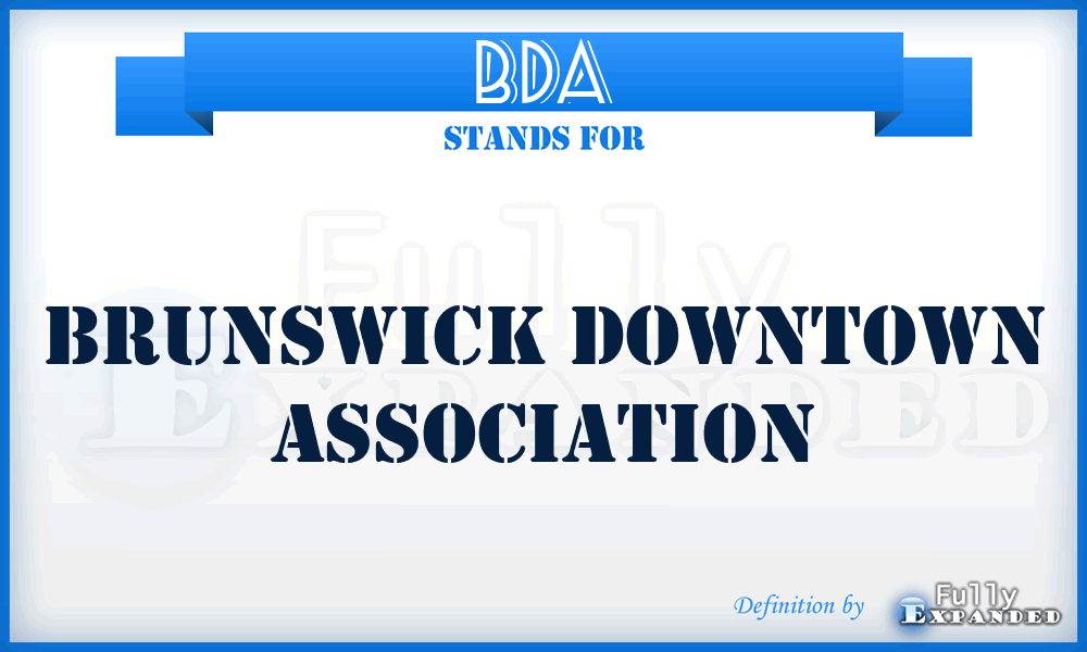 BDA - Brunswick Downtown Association