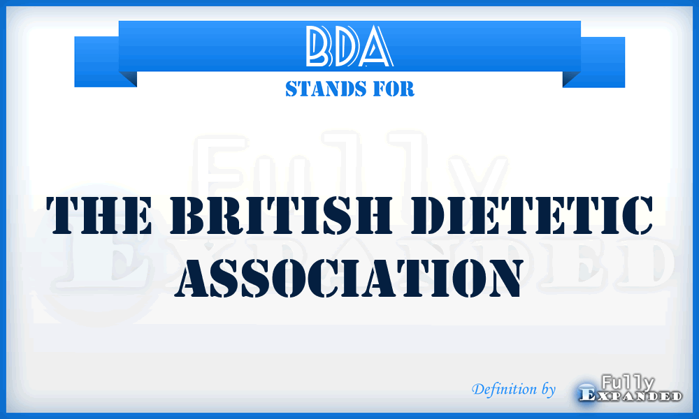 BDA - The British Dietetic Association
