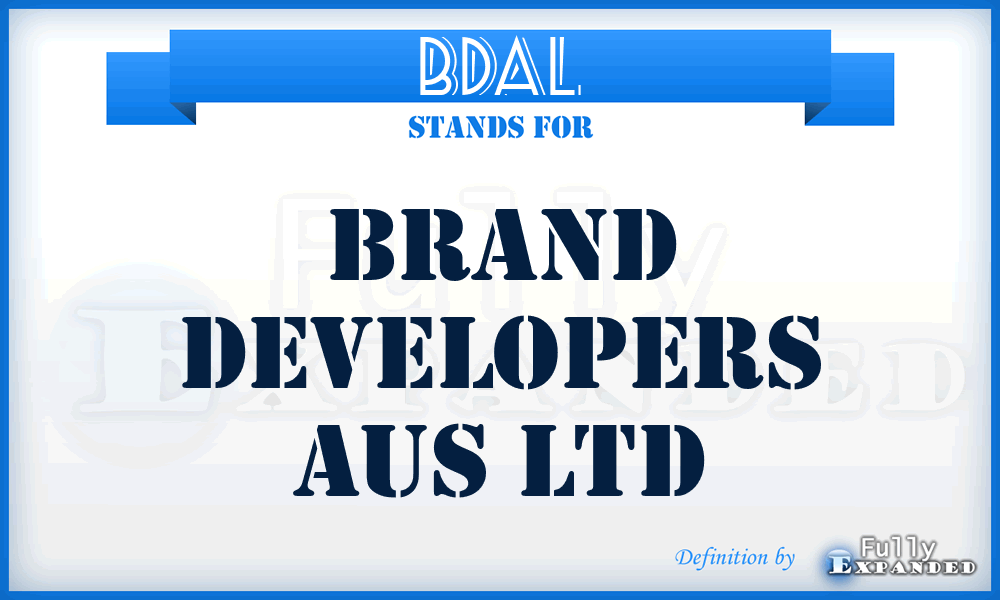 BDAL - Brand Developers Aus Ltd