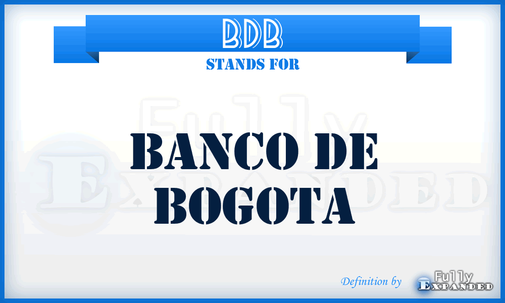 BDB - Banco de Bogota