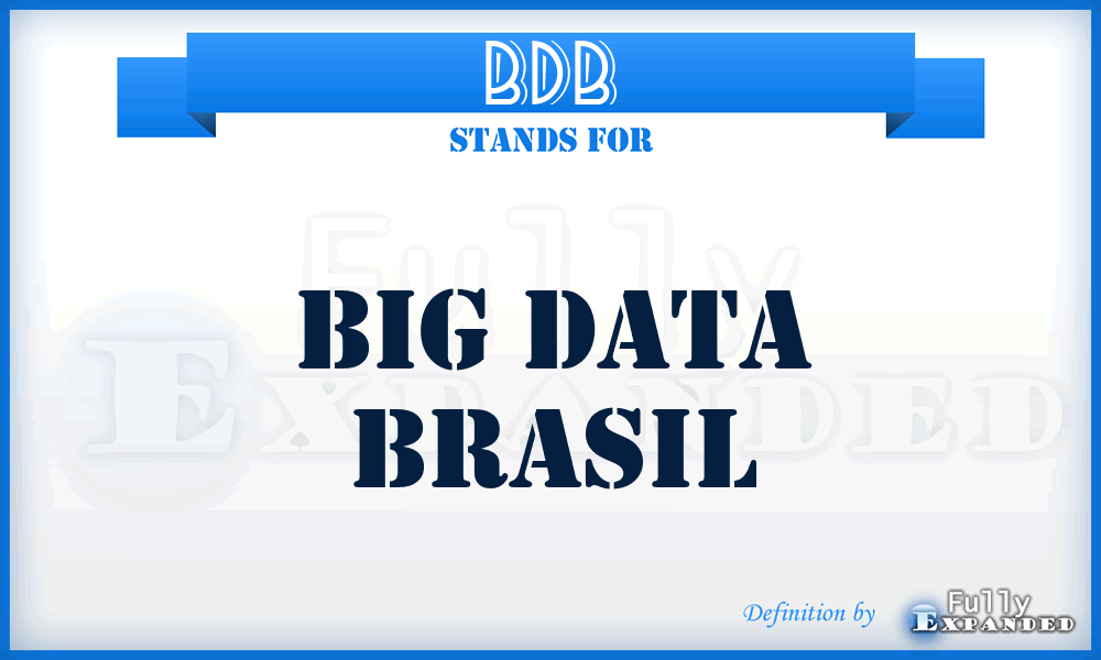 BDB - Big Data Brasil