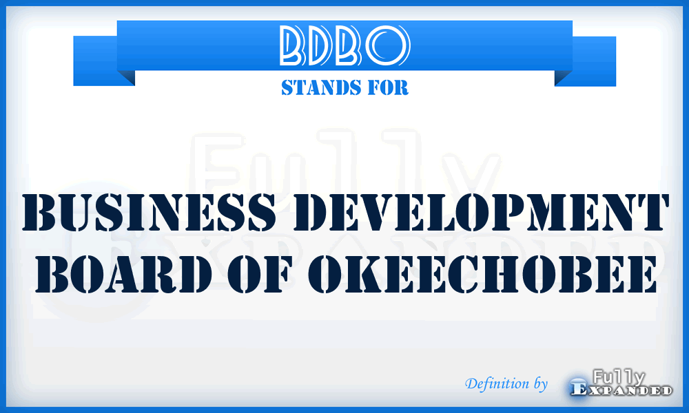 BDBO - Business Development Board of Okeechobee