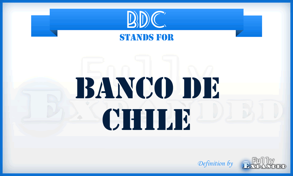 BDC - Banco de Chile