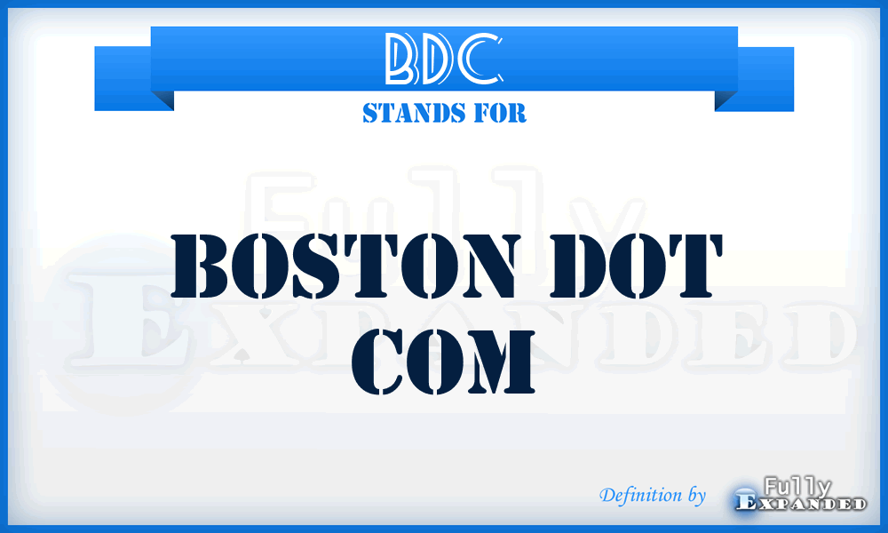 BDC - Boston Dot Com