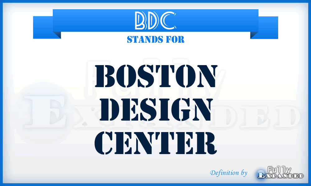 BDC - Boston Design Center