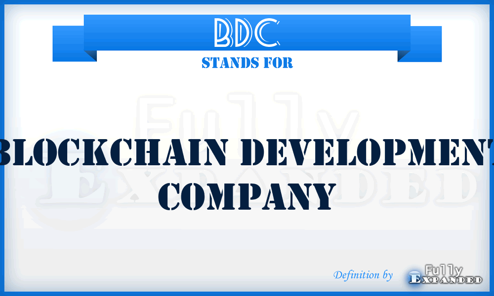 BDC - Blockchain Development Company