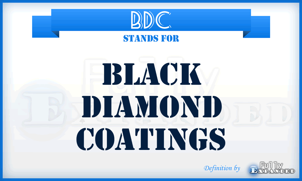 BDC - Black Diamond Coatings