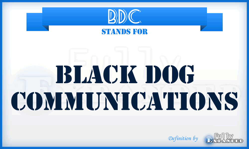 BDC - Black Dog Communications