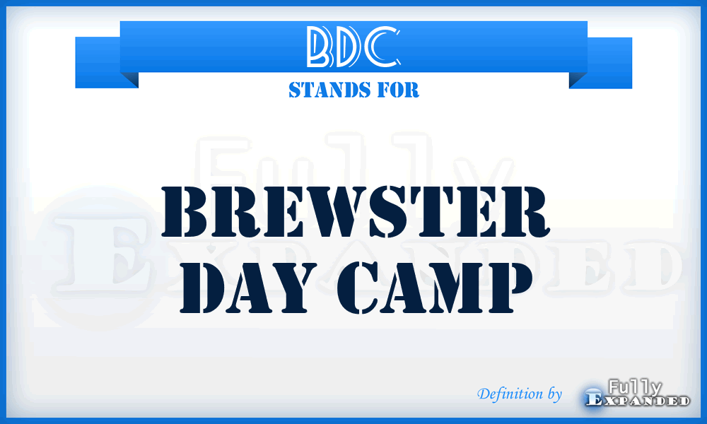 BDC - Brewster Day Camp