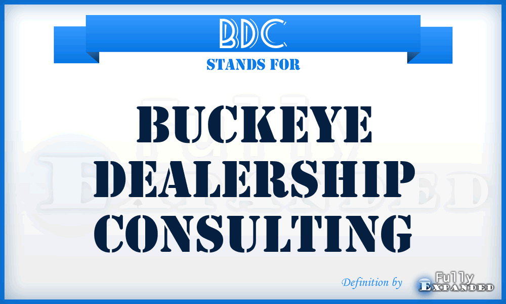 BDC - Buckeye Dealership Consulting