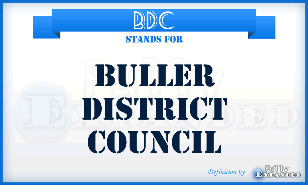 BDC - Buller District Council
