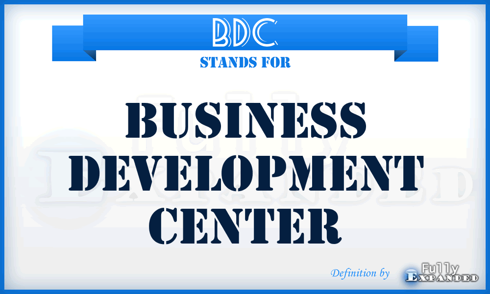 BDC - Business Development Center