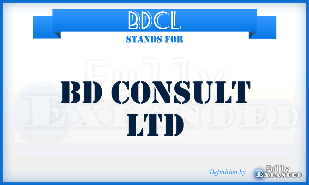 BDCL - BD Consult Ltd