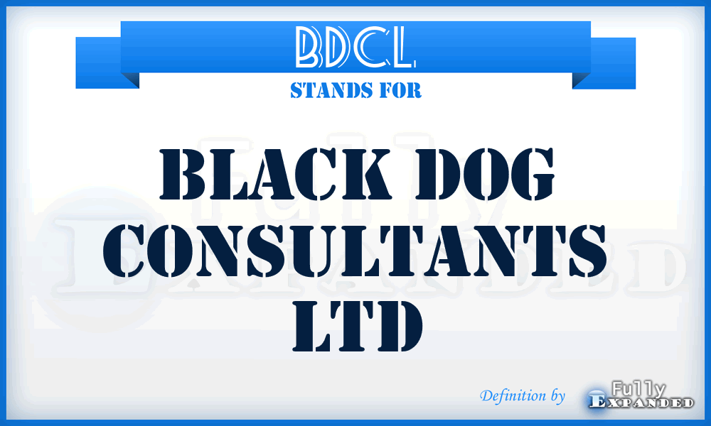 BDCL - Black Dog Consultants Ltd