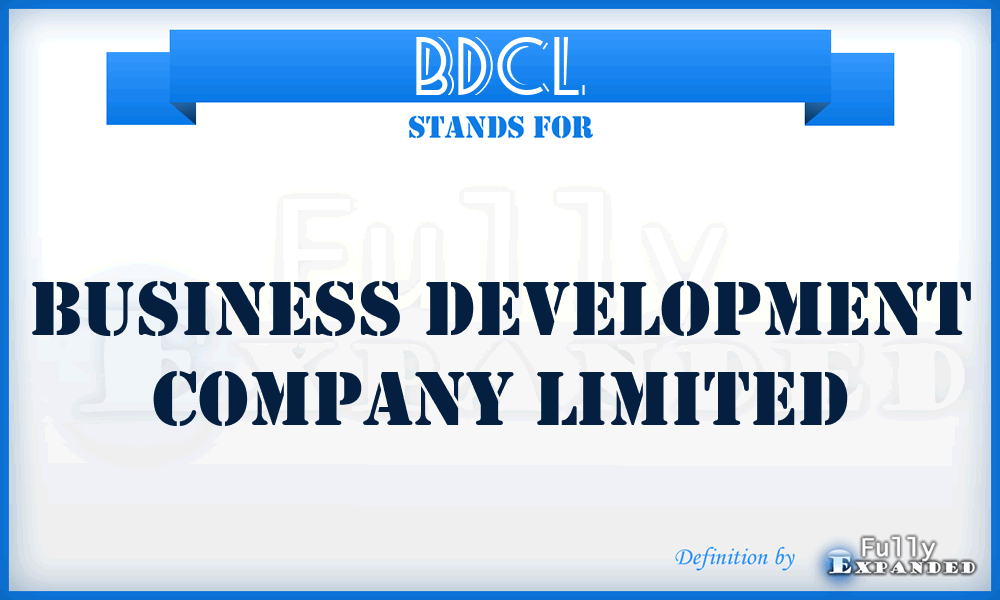 BDCL - Business Development Company Limited