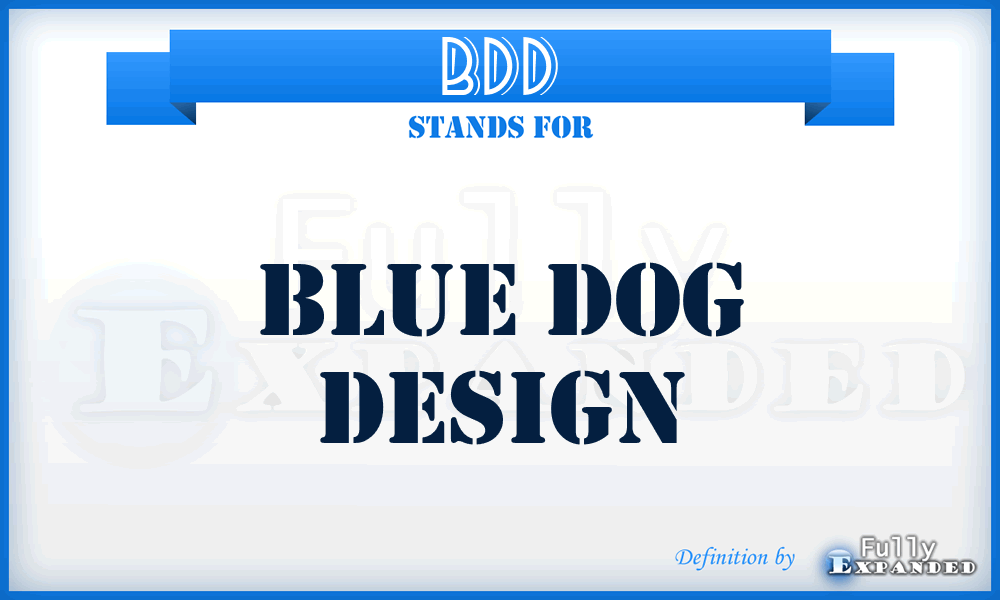 BDD - Blue Dog Design