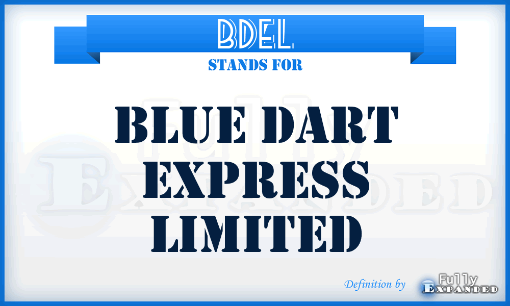 BDEL - Blue Dart Express Limited