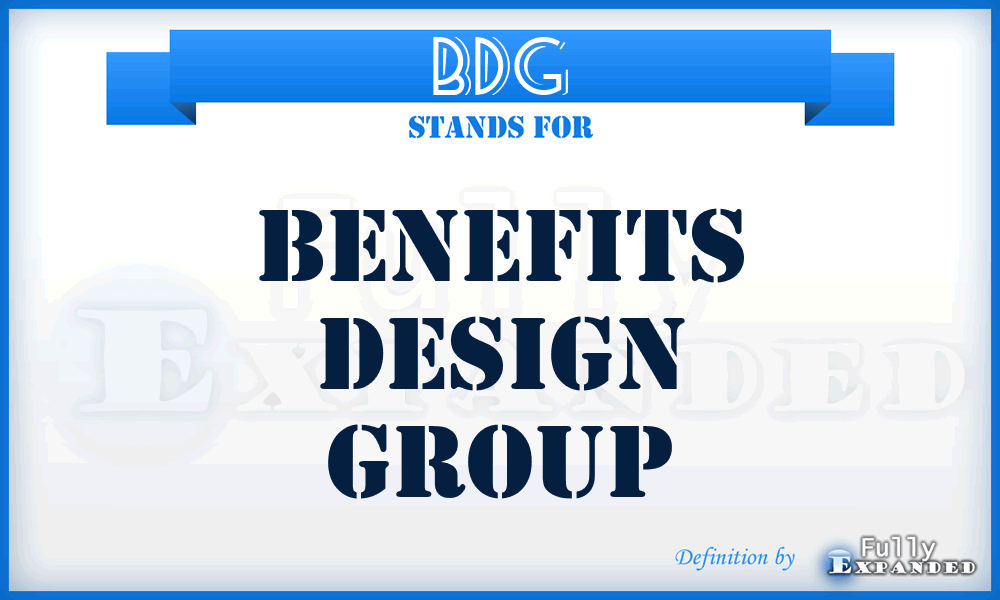 BDG - Benefits Design Group