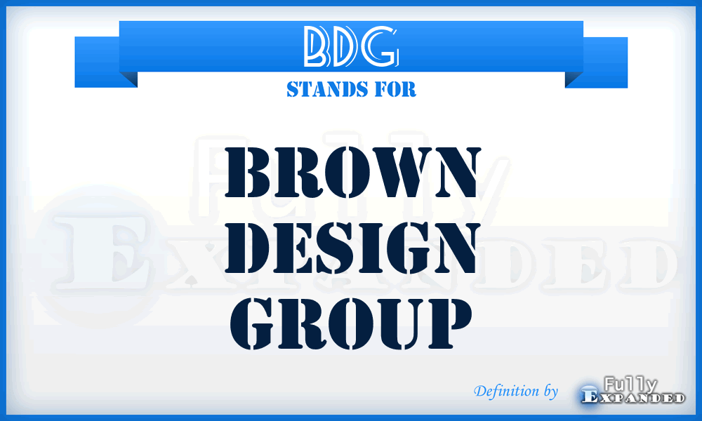 BDG - Brown Design Group