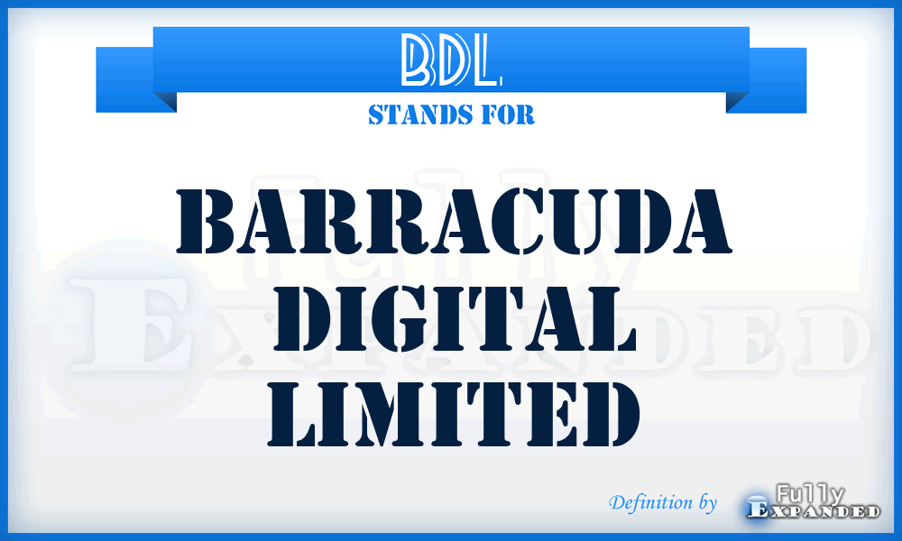 BDL - Barracuda Digital Limited