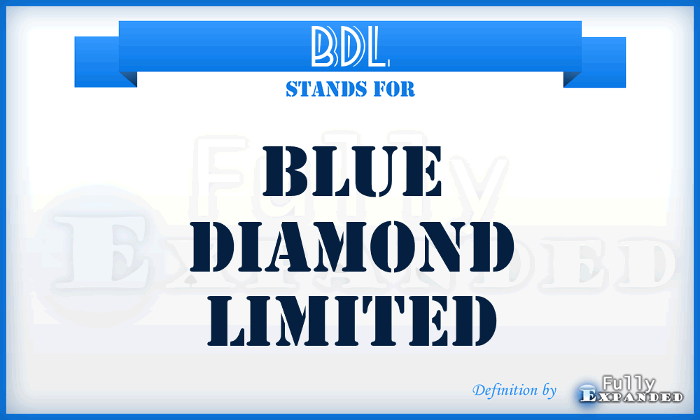 BDL - Blue Diamond Limited