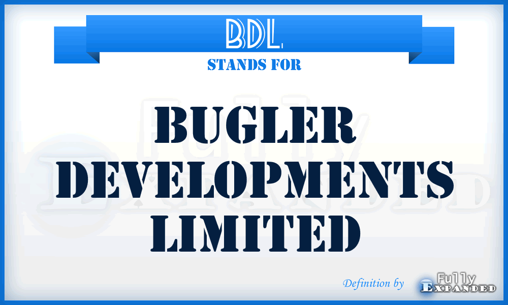 BDL - Bugler Developments Limited
