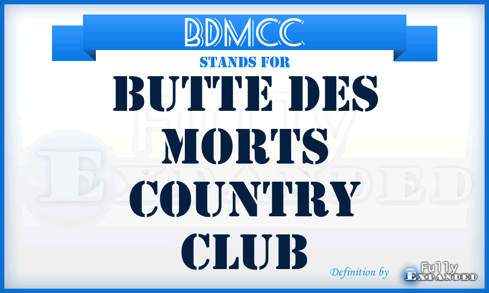 BDMCC - Butte Des Morts Country Club
