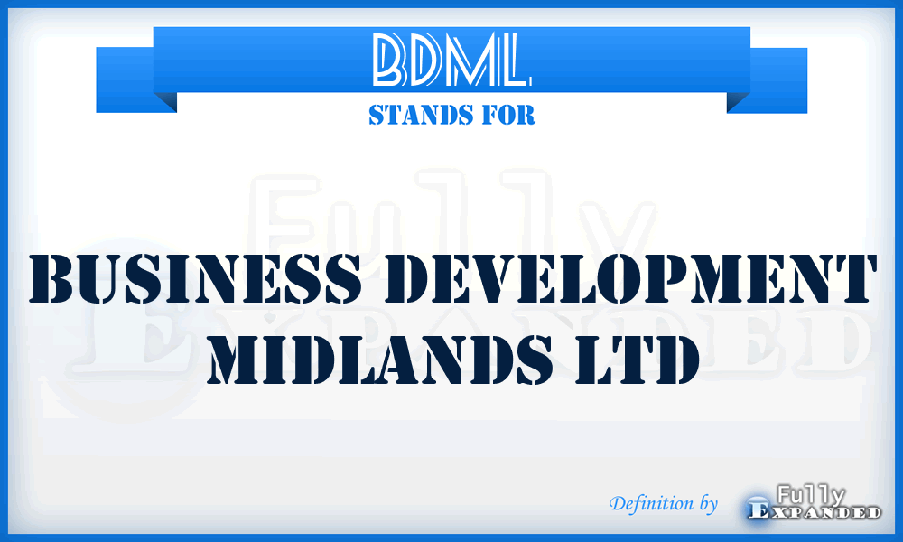 BDML - Business Development Midlands Ltd