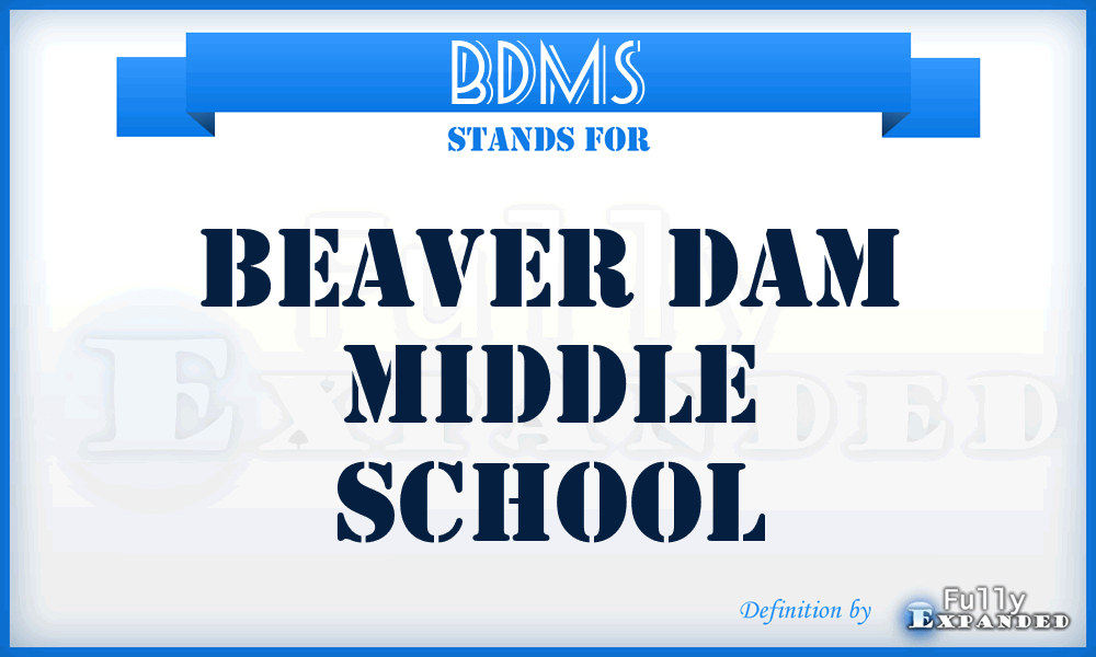 BDMS - Beaver Dam Middle School