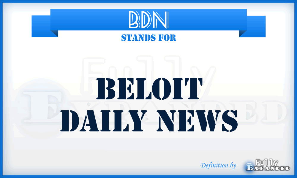 BDN - Beloit Daily News