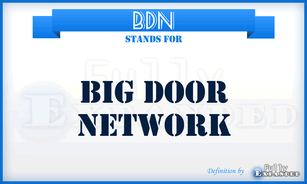 BDN - Big Door Network