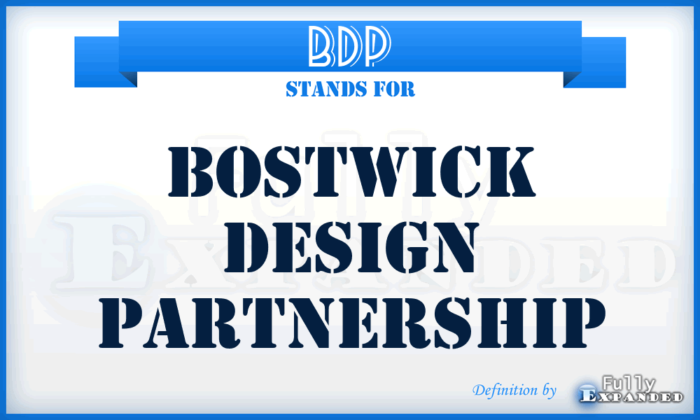 BDP - Bostwick Design Partnership
