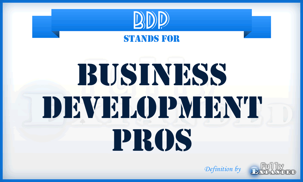 BDP - Business Development Pros