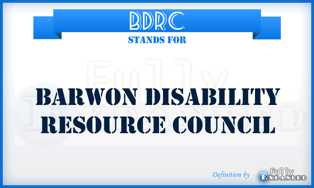 BDRC - Barwon Disability Resource Council