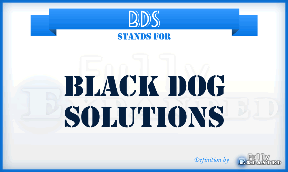 BDS - Black Dog Solutions