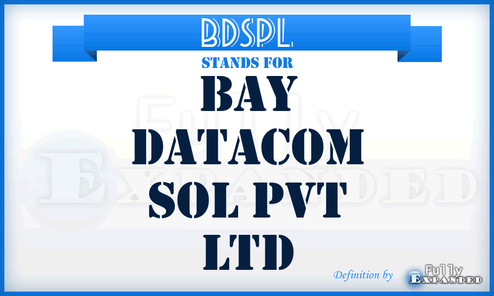 BDSPL - Bay Datacom Sol Pvt Ltd